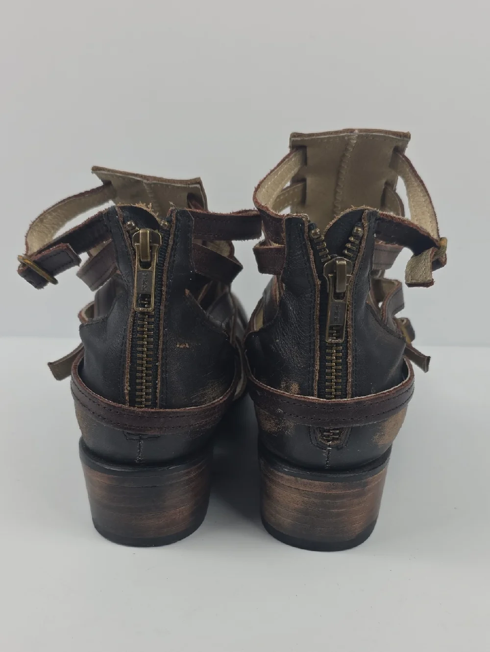 Freebird By‎ Steven Stair Distressed Leather Women's Ankle Boots Size 10